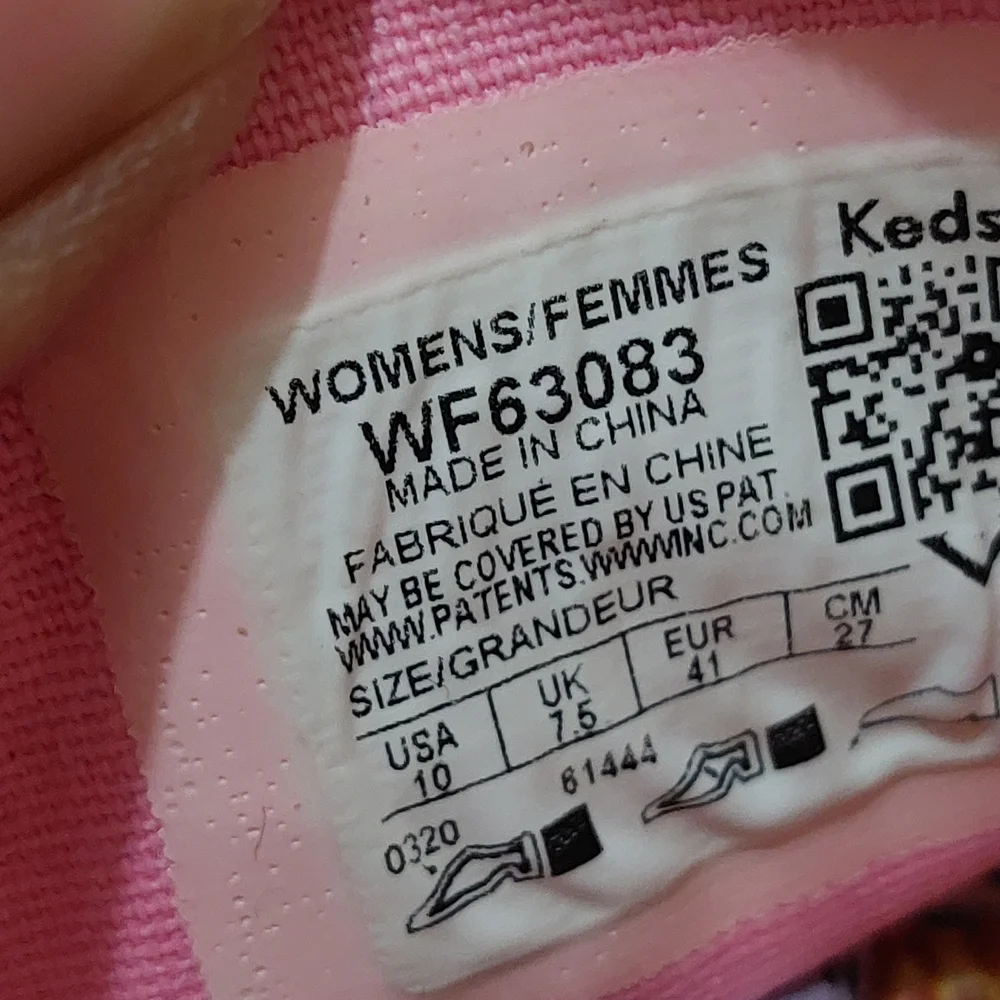 Keds × Kate Spade Cream and Pink  Espadrille Sneakers Size 10